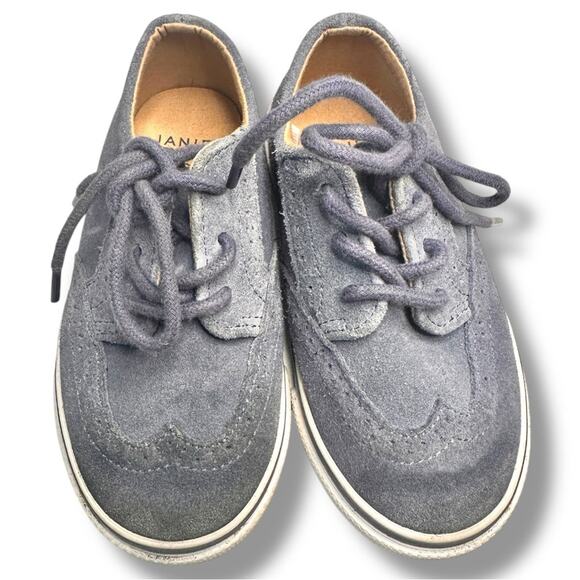 Janie and Jack - Suede Wingtip Sneaker Boy Size 9 - Picture 3 of 10